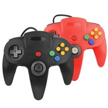 N64 USB 유선 게임 패드 컨트롤러 조이스틱 클래식 레트로 윈도우 PC/맥 노트북 컴퓨터용 2 개, 2-As shown3, 한개옵션1