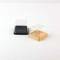 오즈패키지 화과자 케이스 떡케이스 양갱이 모찌 찹쌀떡 1구(검정색) 50개