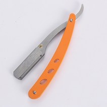 바버샵 면도기 클래식1x 다채로운 전문 수동 면도기 스트레이트 에지 스테인레스 스틸 샤프 이발사 접이식, 한개옵션1, 02 주황색
