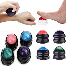 정스포츠 마사지 롤링볼 볼마사지기 지압볼 셀프마사지 마사지볼, 손잡이 부분 - 흰색, 1개