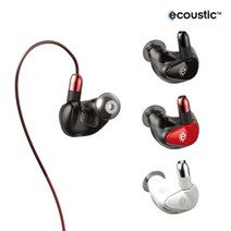 에쿠스틱 EQ-100 유니버셜커스텀 이어폰/인이어이어폰/게이밍, 유니버셜커스텀 EQ-100:레드