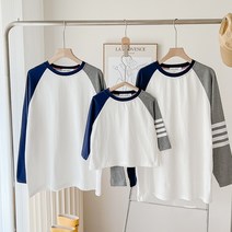 패밀리 룩 가족 긴팔 티셔츠 칠순 여행 돌 잔치 사진 촬영 시밀러 룩 가족 예쁜 의상