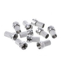 10 Pcs 755 F 커넥터 나사 RG6 위성 TV 안테나 동축 케이블 트위스트 온, [01] Wireless Connector