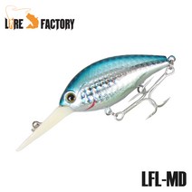 [루어팩토리] 미들러 크랑크베이트 배스쏘가리 하드베이트(트래블훅) 루어, 1번