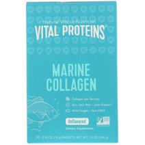 Vital Proteins 해양 콜라겐 무맛 20팩 각 10g(0.35oz)