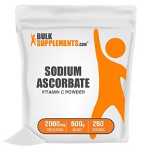 벌크서플리먼트 아스코르브산 나트륨 비타민 C 파우더 500그램 Sodium Ascorbate Vitamin C Powder, 500 grs, 1개