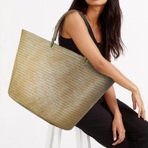 천연 라탄 왕골가방 쇼퍼백 숄더 에코백 쇼핑백 실내화 유아 기저귀 장바구니 여성 캐주얼 데일리