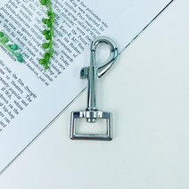 핀쿠션 NEW) 가방고리 리드줄고리 하네스 개고리 끈고리-내경20mm (1개), 실버