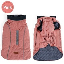 개 옷 퀼트 코트 애완 동물 재킷 조끼 큰 복고풍 아늑한 두꺼운 의류 6 색, [03] M, 05 핑크