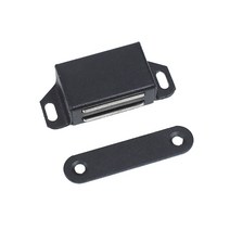 스테인레스 스틸 자기 캐치 캐치 가구 하드웨어를위한 숨겨진 도어가 더 가까워, 검은색, S