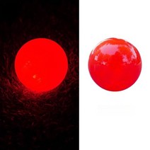 초보자용 파크볼 입문자 파크골프 연습용 야광공, 빨간색(빛날 수 있음)