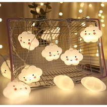 10 led 빛 문자열 구름 화환 배터리 20 led usb 크리스마스 빛 휴일 파티 침실 요정 조명, 흰 구름, 3m 20 led-usb