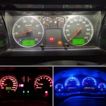 슈퍼 밝은 LED 자동차 보드 계기판 램프 12 V T3 T42 T47 전구 3030SMD 칩 10 개, [02] 수정같은 파랑, [01] T3