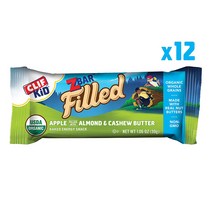 Clif BAR KID ZBAR Apple Almond and Cashew Butter 클리프 키즈 Zbar 필드 오가닉 에너지바 애플아몬드&캐슈넛버터 30g 12개입, 12개