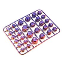 오토바이 헤드 나사 커버 수정 액세서리 장식 부품 30 개 야마하 가와사키 혼다 전기 자동차 스쿠터용, 01 purple