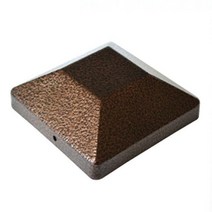 MDG8451 포스트캡 DFC44 DB 90mm 펜스시공 기둥장식 보호캡 (팬스시공/기둥뚜껑/기둥모자/목재보호캡)