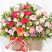 전국당일도착 카네이션 꽃바구니 생화 화분 꽃다발 선물 어버이날 스승의날 당일 꽃배달 서비스 (99플라워), 15.[A1939]-사랑의보답카네이션