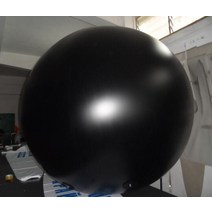 풍선 간판 2M PVC 팽창 식 헬륨 풍선 하늘 비행 광고 프로모션 이벤트, 16 Black_01 2m diameter