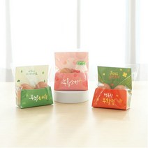 2022년 부활절 2구 비닐 (6매) 메시지 카드 엽서 포장 꾸미기 스티커, 부활절 2구 메시지포장 핑크