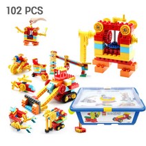 [바보사랑] 레고 듀플로 호환 기어 톱니바퀴 102pcs T203, 상세 설명 참조