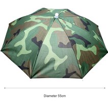 1 PC 휴대용 야외 우산 모자 태양 그늘 방수 스포츠 캠핑 하이킹 낚시 축제 파라솔 Foldable Brolly Cap, 위장, 위장