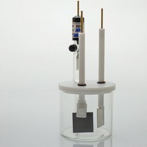 유량계 3 전극 전기 분해 전해 전지 반응 유리병 용기, 2.20ml