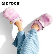 크록스 클래식 퍼 슈어 털신 발레리나 핑크 여자 겨울 슬리퍼 클로그 신발