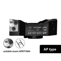 AP SE 엔드 밀링 절삭 공구 90 45 KM12 400R 50 22 27 32 직각 더블 에지 브리지 알루미늄 합금 커터 헤드 AP16, D125222T+AP