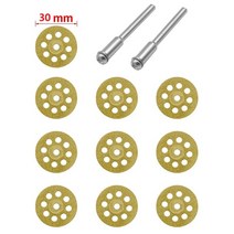 유리가공 타일컷팅기 타일절단기 10Pcs 다이아몬드 커팅 휠 톱 블레이드 디스크 옥 유리 절단 세라믹 조각, 04 30mm