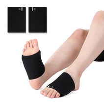에코리즈 발바닥 아치 패드/아치 보호대, 블랙, 1개
