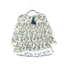 써스데이아일랜드 그린 꽃무늬 블라우스