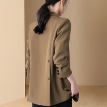여성 가을 트렌치코트 윈드 브레이커 여름 2023 유럽 봄 가 짧은 재킷 얇은 역