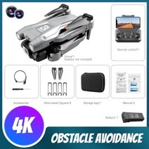 Z908Pro 지능형 장애물 회피 드론 4k 카메라 프로페셔널 드론 카메라 HD 5G 원격 제어 헬리콥터 드론 완구, Grey 4K 1B
