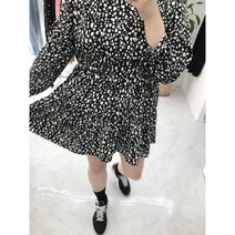 [하이단비] 호피캉캉 빅사이즈 원피스