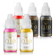 클레오 색소15ml(종택) 인증 머신색소 반영구재료, R03_(입술)오렌지