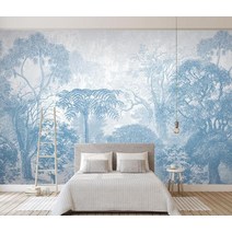 풍경화벽지 유럽 숲 벽지 거실 풍경 배경 장식 침실, [07] self-adhesive PVC, [05] 23699780