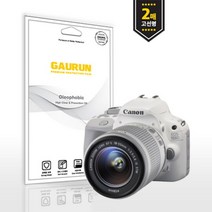 [바보사랑] 캐논 EOS 100D 100D 화이트 고선명 올레포빅 카메라 액정보호필름 2매, 상세 설명 참조