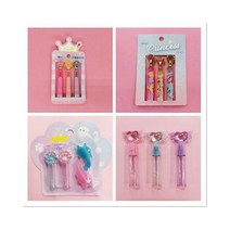 [케이로] 421113 공주 왕관 펜 복사 세트 소녀 취재 대학생 연필 보호 케이스 증량제 선물 모자, D set