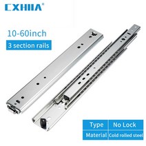 고하중 서랍장 레일 슬라이드，서랍 러너， 서랍 레일，무거운 짐 레일， 잠금 슬라이드，슬라이드 튼튼한, 01 No Lock_01 10inch(250mm)