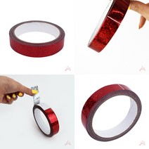 홀로그램테이프 2CM 적색 보호테이프 마스킹테이프 마테제작