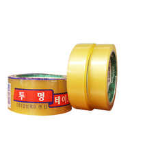 금성 투명 OPP 테이프 25mm x 25m 물레방아용 리필 2개묶음