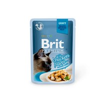 브리트 캣 프리미엄 파우치 습식사료 그레이비, 108개, 85g, 닭고기