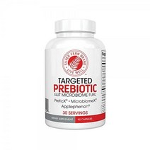Targeted Prebiotic - 1 Bottle 90 Capsules 30 Servings Gut Health Supplment with Preticx ApplePhenon, 90 Count (Pack of 1)