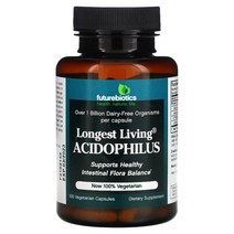 FUTUREBIOTICS 롱기스트 리빙 애시도필러스 100 배지, 기본