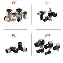 에어 톱 직소 블랙 에어 호스 피팅 1/8 4mm/6mm/8mm/10mm PC 튜브 커넥터 공압 퀵 커플 링 파이프, [09] PH, [18] 12-03 (12mm-3l8)