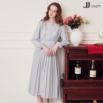 [JJ지고트(JJ JIGOTT)] (JJ지고트) 레이스 테이프 플리츠 원피스 GM3P0OP