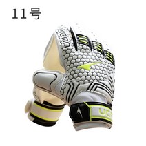 축구 골키퍼장갑 Ucan Rick의 새로운 프로 축구 유니폼 골키퍼 장갑 골키퍼 갠트리 장갑 미끄럼 방지 훈련 내마모성 반바지, 하나의 크기는 모두 맞는, 흰색과 검은색 11