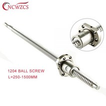 베어링 너트 가이드 서포트 볼스크류 가공 된 볼 스크류 SFU1204 250 300 500 600 800 1000 1500mm CNC 부품 용 단일 너트가있는 C7 롤러 10056, CHINA, 250mm