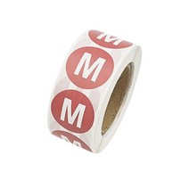 M 사이즈 롤 스티커 의류 옷 라벨 옷가게 매장 쇼핑몰 상품 티셔츠 바지 예쁜 미디움