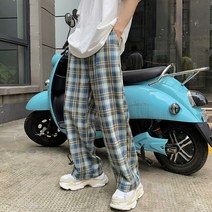 [당일출고] 톨링 체크 밴딩팬츠